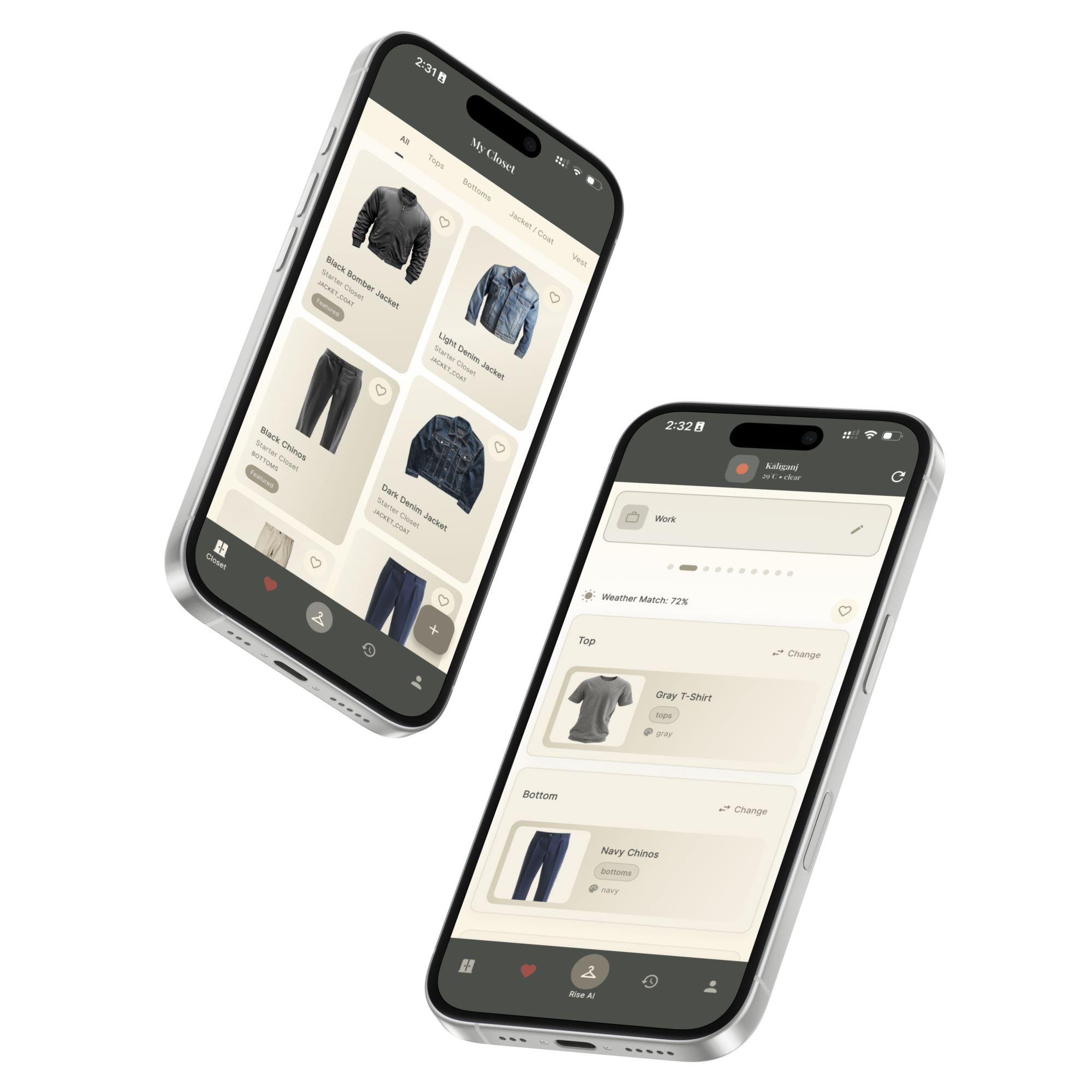 RISE App Interface